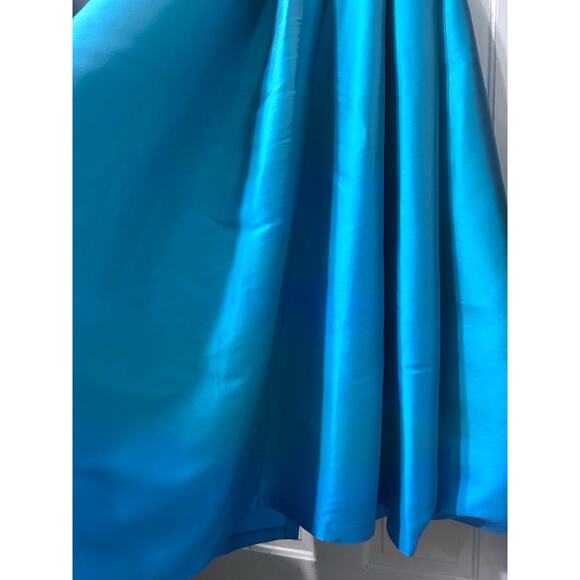 NWT Sachin Babi Teal Blue Clarissa Strapless Maxi Gown Dress Size 6 - Picture 10 of 16